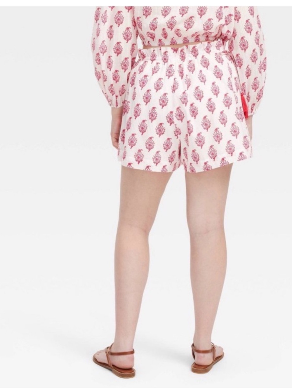 Roller Rabbit x Target Bouquet Side-Tie Beach set Pull-On Shorts & Top - Picture 3 of 12